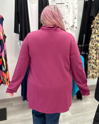 Wrap Neck Tunic | Wine