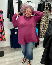 Wrap Neck Tunic | Wine