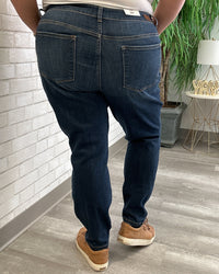Hi-Rise Relaxed Fit Dark Wash Jeans