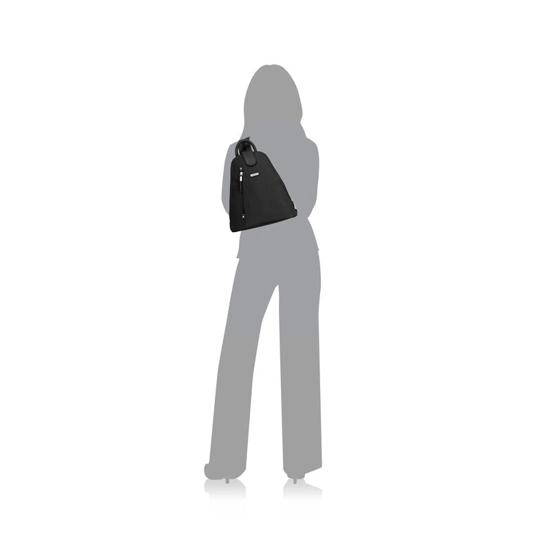 Metro Backpack with RFID Phone Wristlet | Black