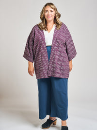 Relaxed Jacket | Plum Ikat