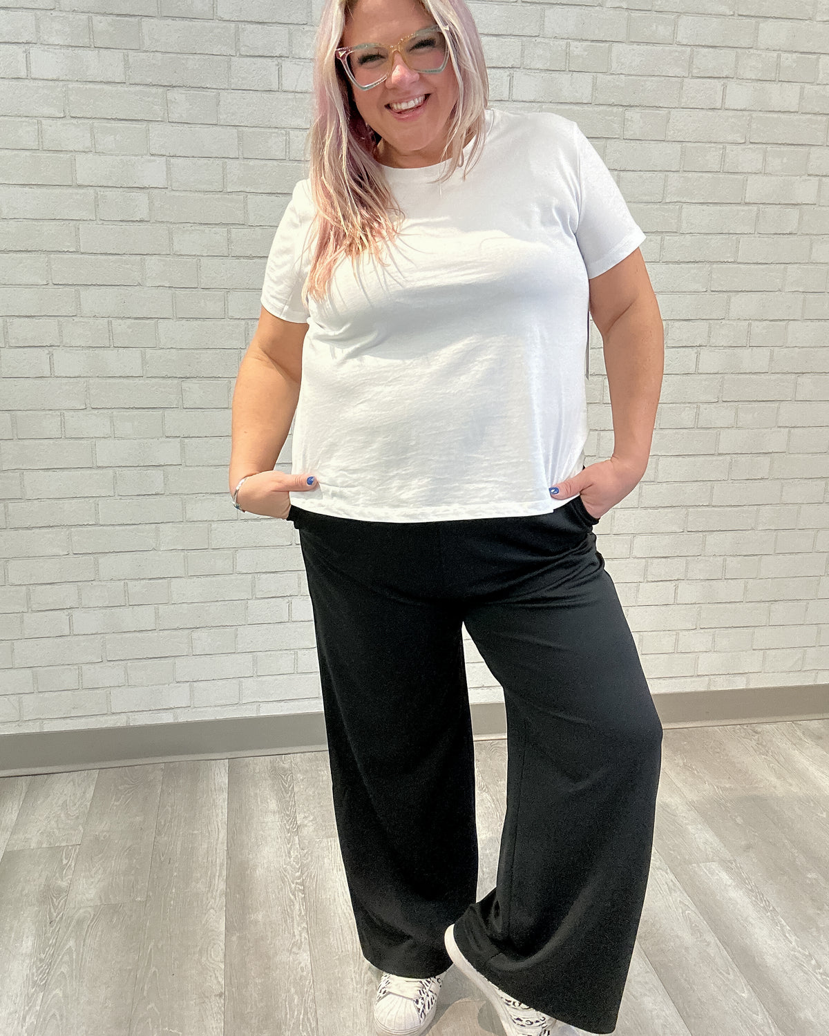 Micro Waffle Textured Bootcut Trouser