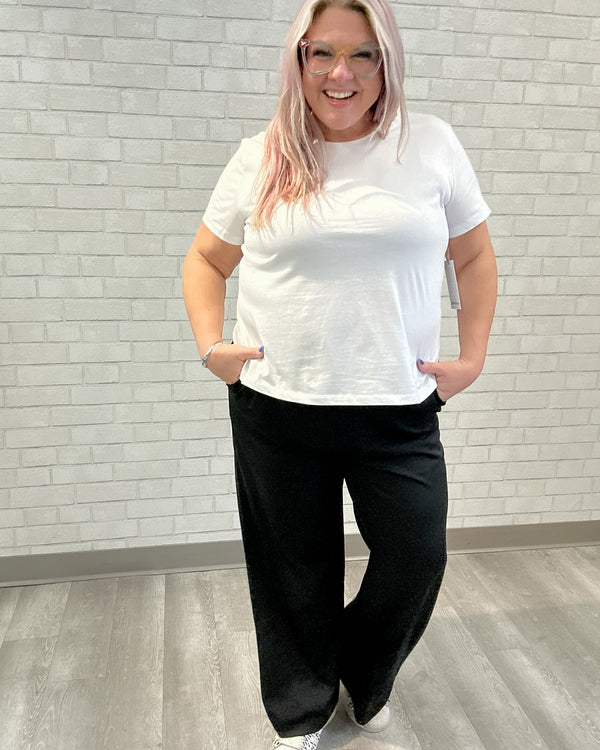 Micro Waffle Textured Bootcut Trouser