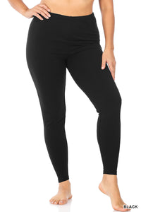 Premium Cotton Leggings | Black