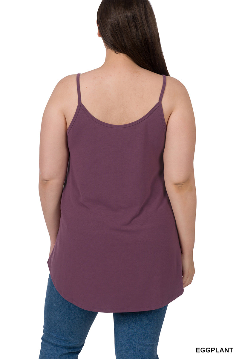 Reversible Spaghetti Cami | Eggplant