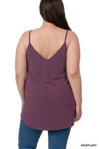 Reversible Spaghetti Cami | Eggplant