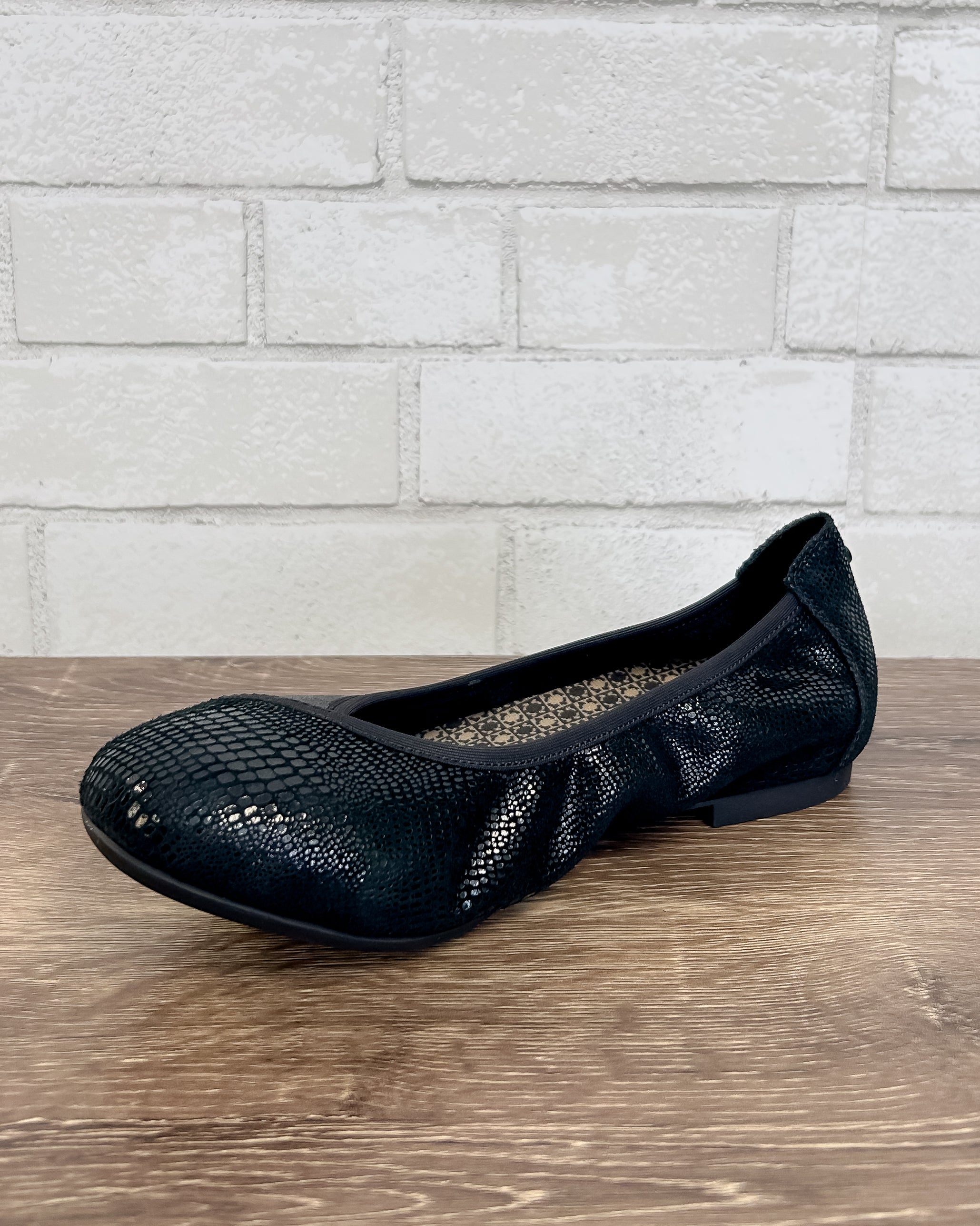 Nairobi Ballet in Black Lizard Wide Width Z Boutique