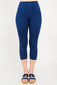 Riley Bamboo Capri Legging in Indigo