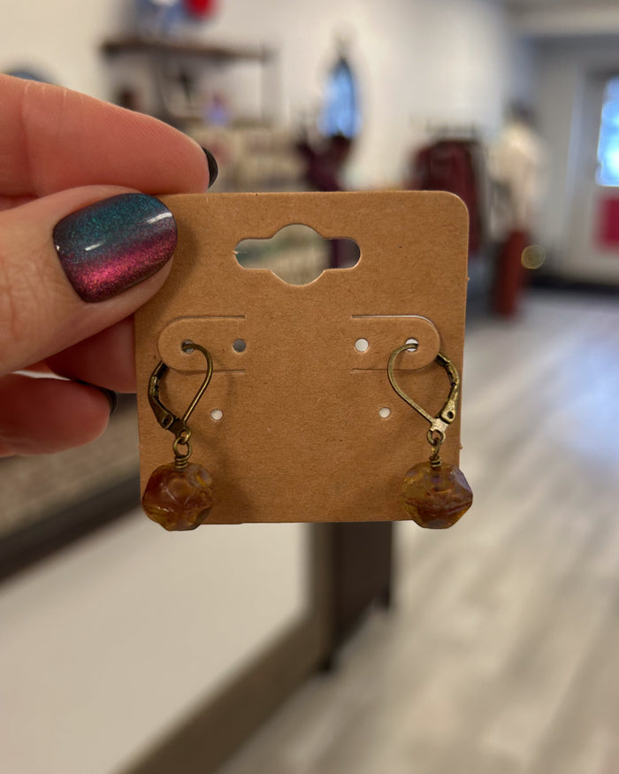 Rose Faceted Earrings