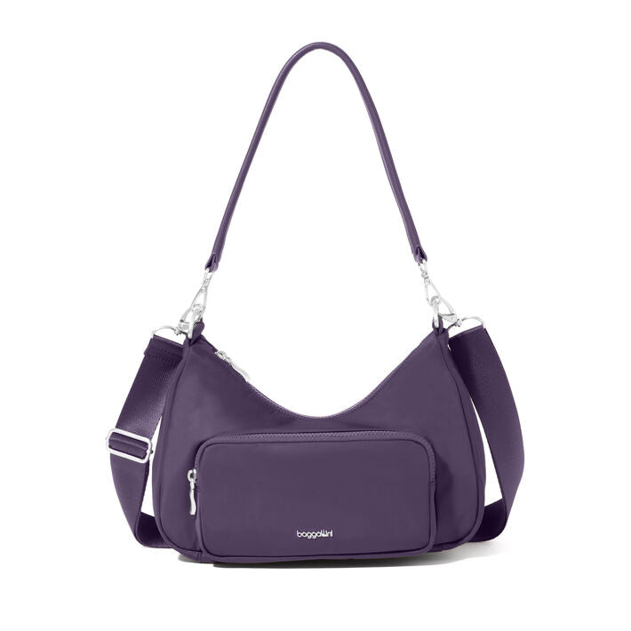Savannah Crossbody | Deep Grape Twill