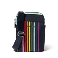 Modern Take Two RFID Crossbody | Navy Rainbow