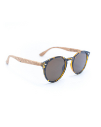 Round Cateye Cork Sunglasses