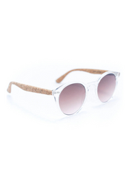Round Cateye Cork Sunglasses