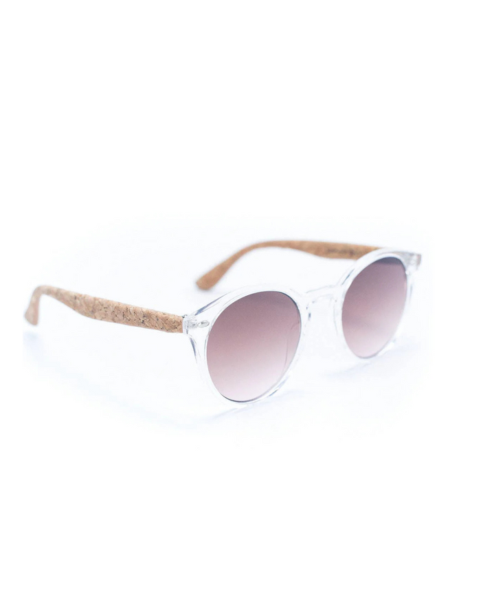 Round Cateye Cork Sunglasses