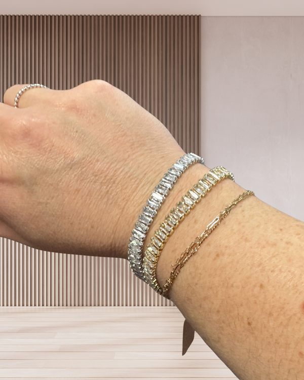 Emerald CZ Tennis Bracelet