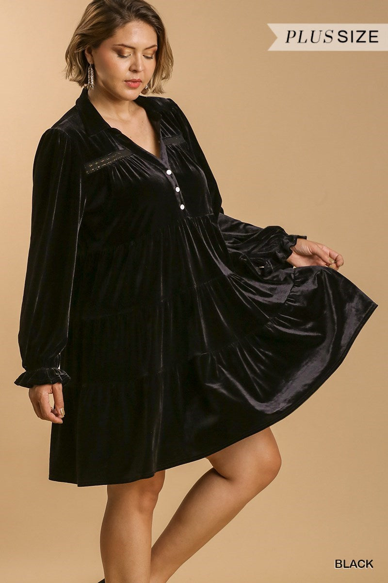 Midnight Magic Velvet Dress