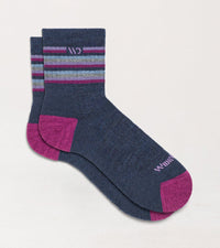 Women's Multi Stripe Cushioned Micro Crew Socks