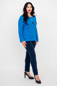 Davis Cotton Sweater | Marine