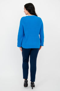 Davis Cotton Sweater | Marine