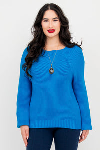 Davis Cotton Sweater | Marine