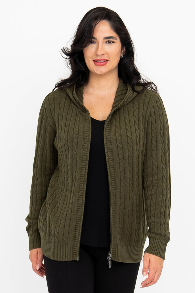 Elsie Cotton Sweater | Olive