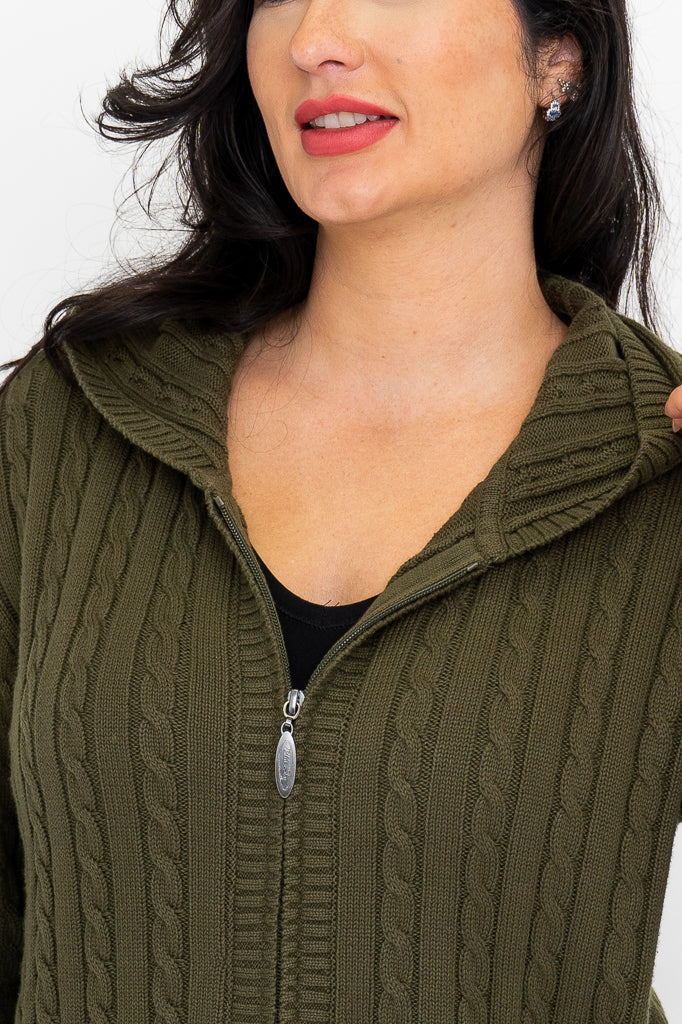 Elsie Cotton Sweater | Olive