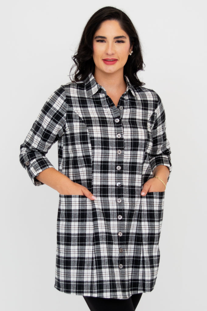 Larissa Tunic | Bobcat Plaid