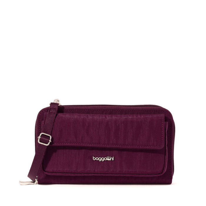 RFID Phone Wallet Crossbody | Mulberry