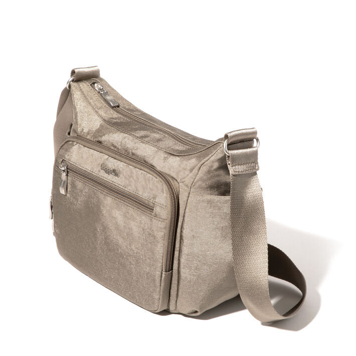 Crosstown Hobo Crossbody | Sterling Shimmer