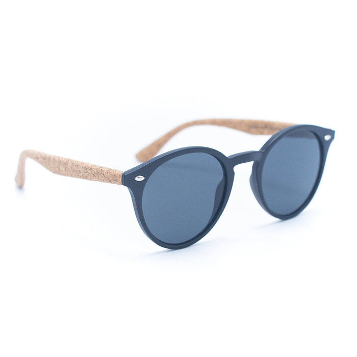 Round Cateye Cork Sunglasses
