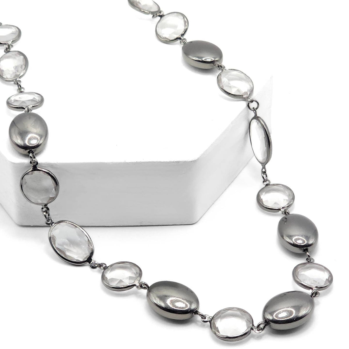 Mirrorlight Medley Hematite Necklace