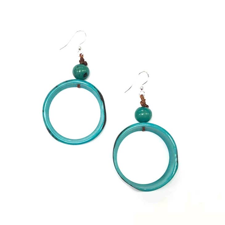 Ring of Life Earrings | Turquoise