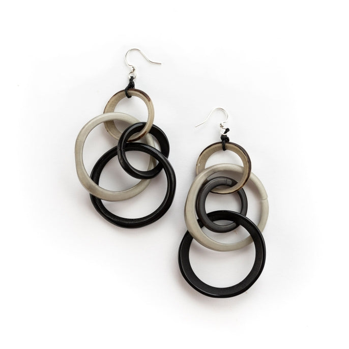 Yazmine Earrings | Onyx Natural Charcoal