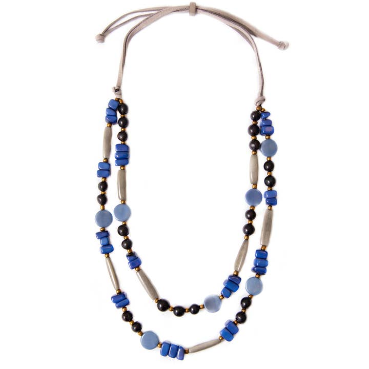 Nuria Necklace | Royal Blue Combo