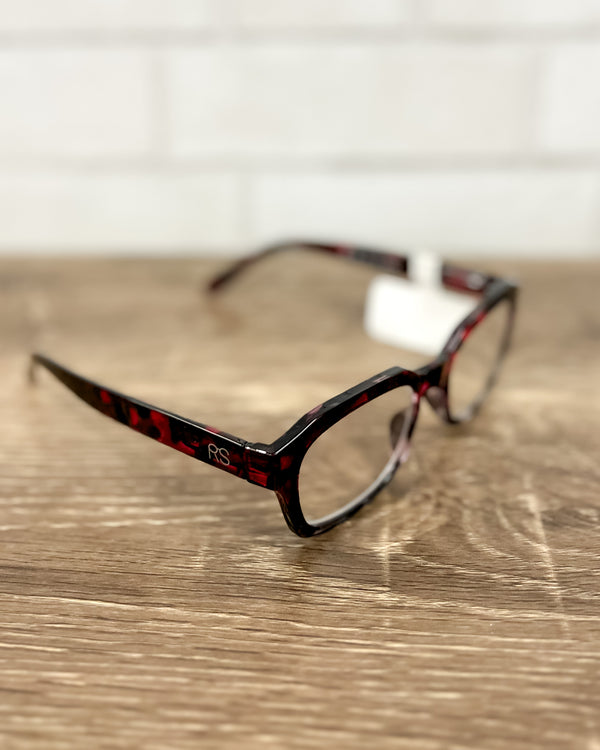 Burgundy Ombre Tortoise Readers - RS1183
