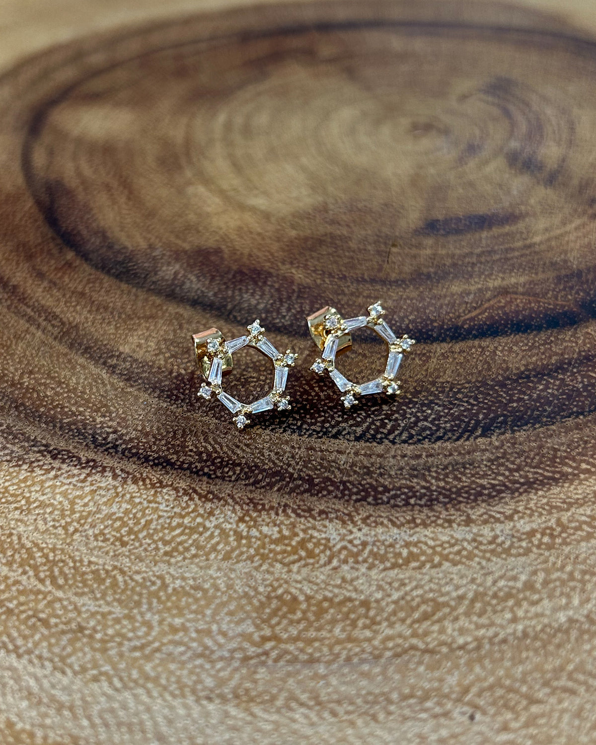 CZ Open Stud Earrings