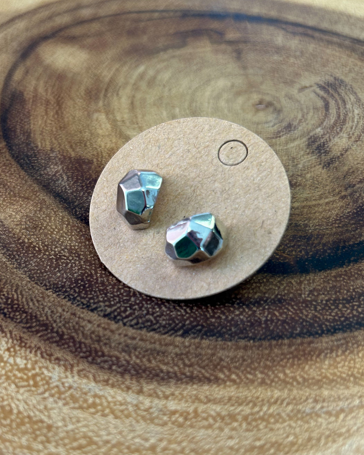 Prism Stud Earrings | Silver