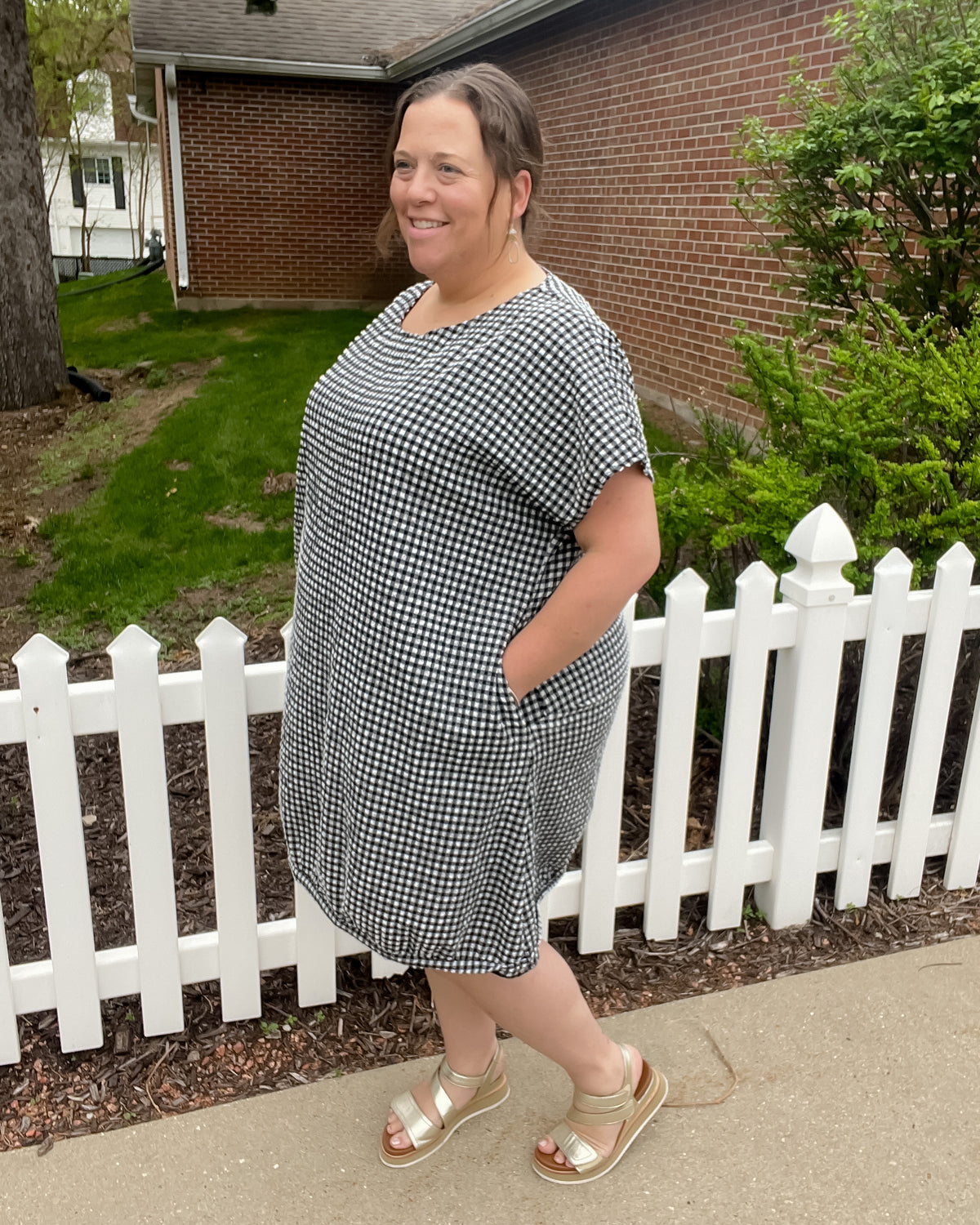 Simona Dress in Check