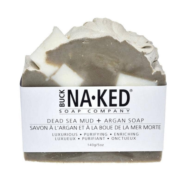 Buck Naked Soap Company - Dead Sea Mud & Argan Soap - 140g/5oz - Z Boutique