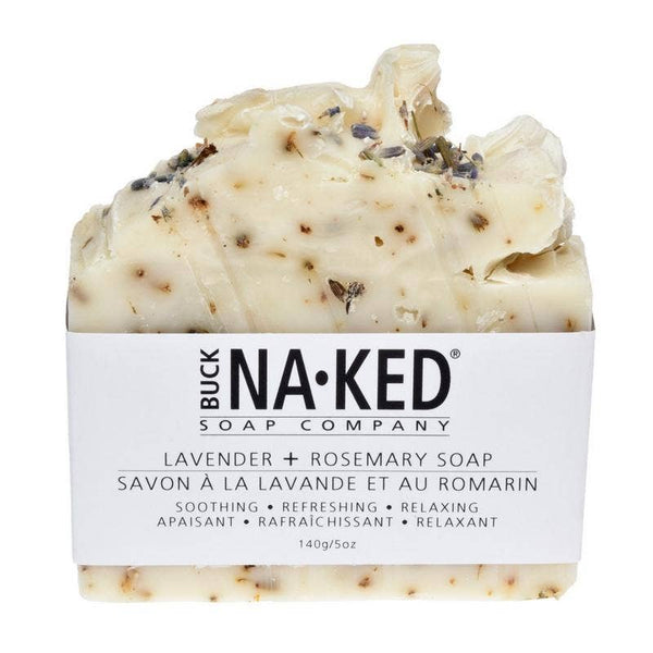 Buck Naked Soap Company - Lavender & Rosemary Soap - 140g/5oz - Z Boutique