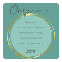 Onyx + Gunmetal Hematite Bracelet