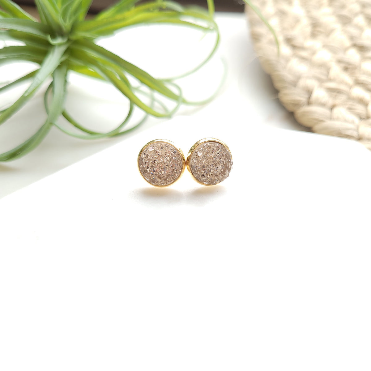Geode Druzy Studs