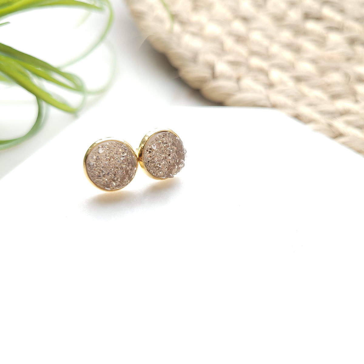 Geode Druzy Studs