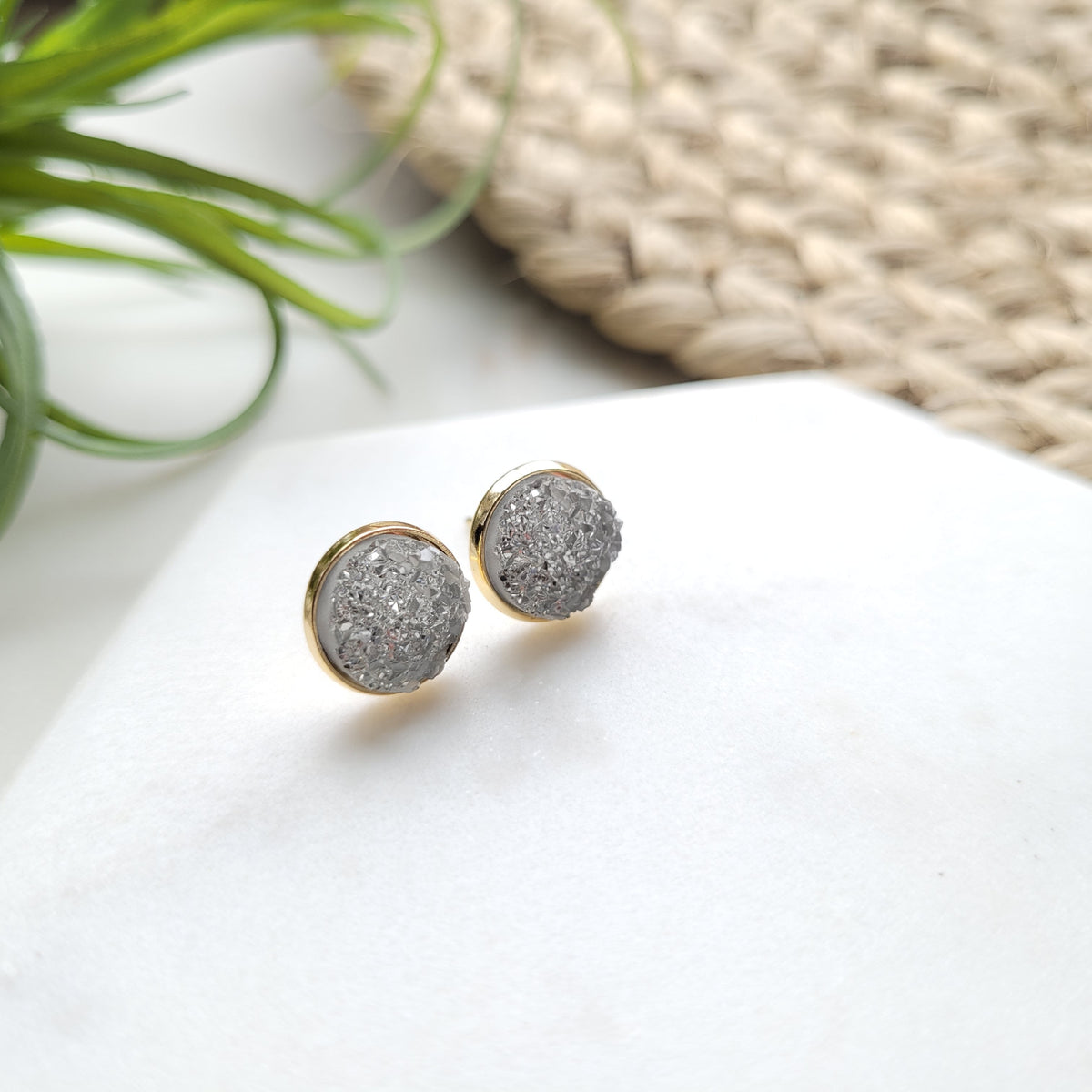 Geode Druzy Studs