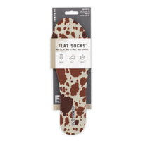 Flat Socks in Cow Print