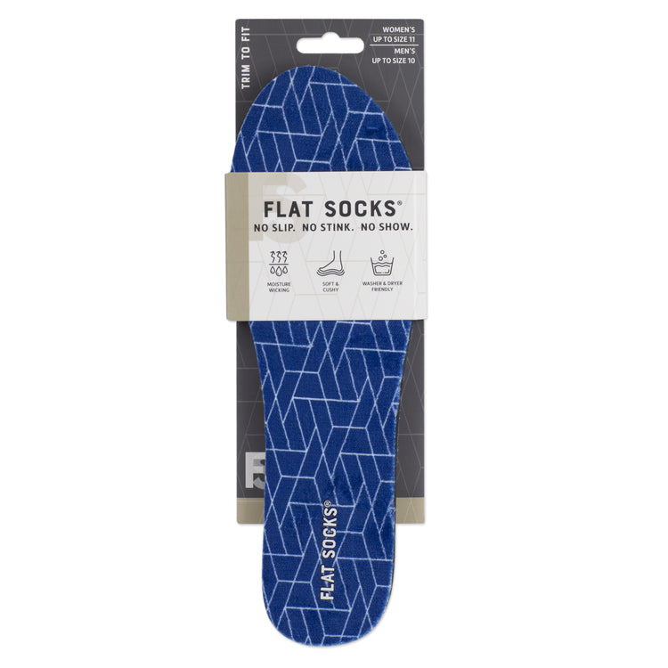Flat Socks in Classic Blue