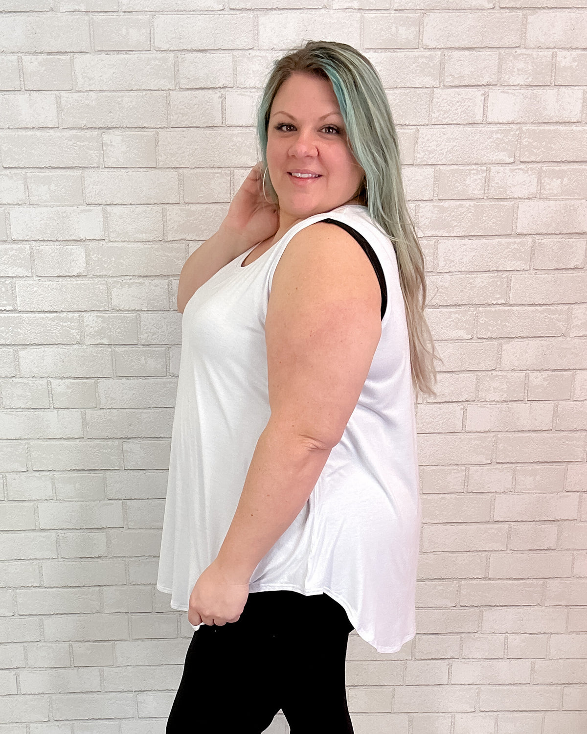 Jazz Bamboo Tank in Snow White