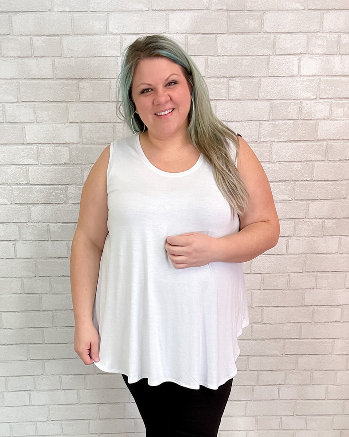 Jazz Bamboo Tank | White