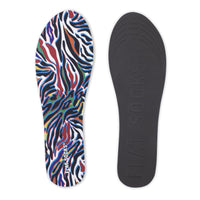 Flat Socks in Zebra Abstract