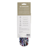 Flat Socks in Zebra Abstract